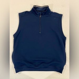 Callaway Mens 1/4 Zip Navy Blue Golf Vest Size XL